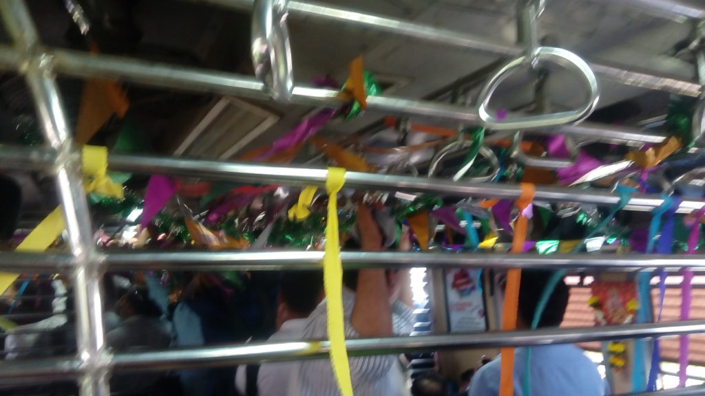 riddhiculous decorated train mumbai local